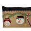  Coussin décoratif en feutre de laine noir, brun, rouge et vert
