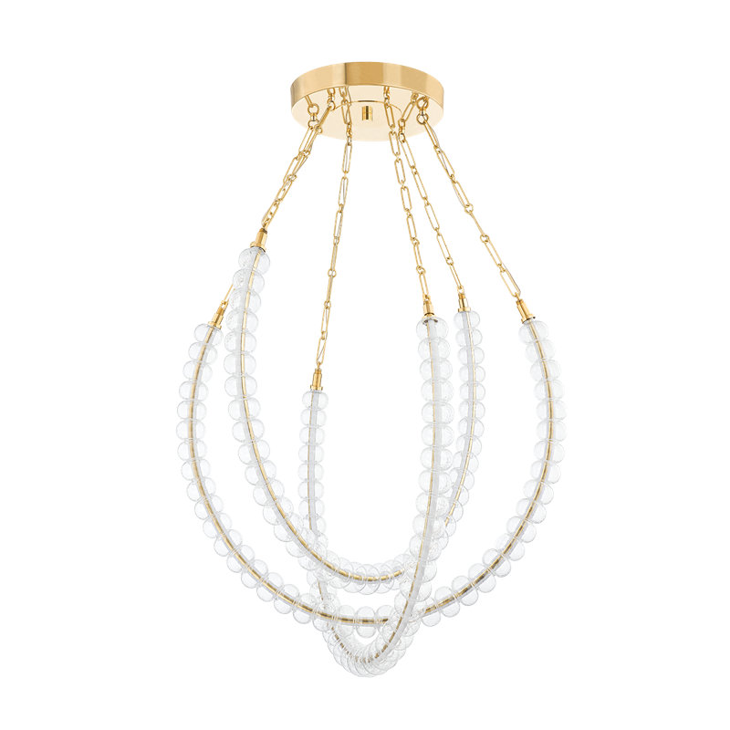 Lustre à 3 lumières DEL Celeste à intensité variable, H 49,97 po x l 35,75 po x P 35,75 po