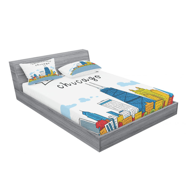 Microfiber Sheet Set, Full Sheet Set with Fitted Sheet