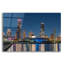«Chicago Nighttime Skyline 6» par Epic Portfolio, art mural en verre acrylique Epic Art, 16 po x 12 po