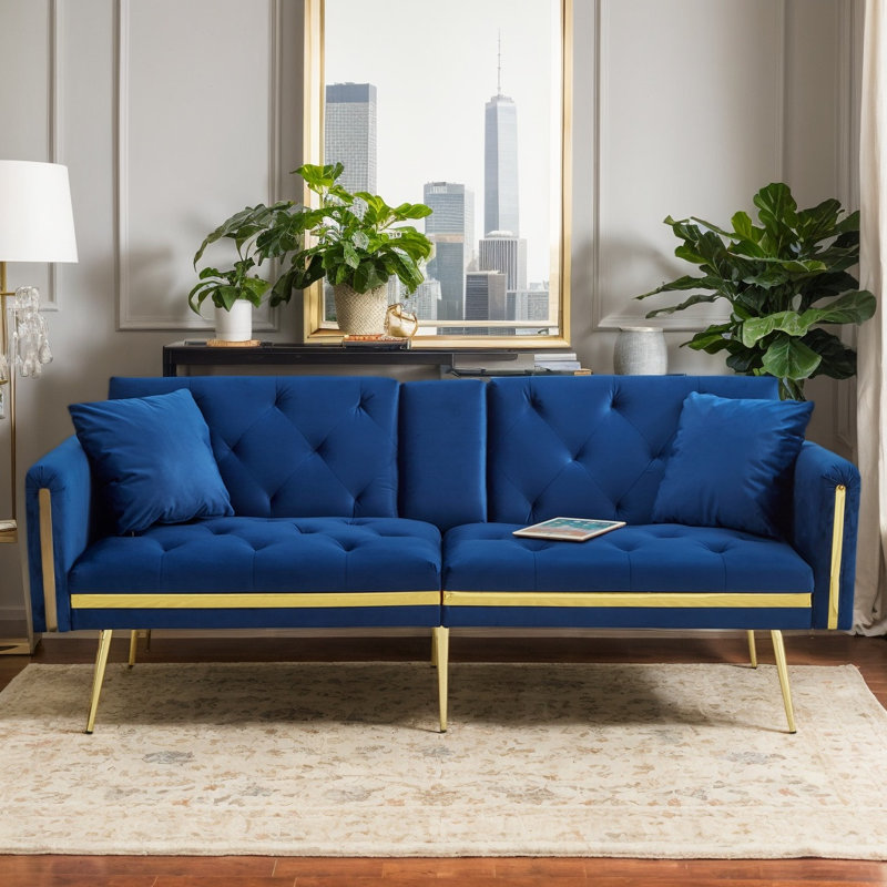 2 Seater Velvet Sofa