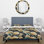 Ensemble de housse de couette bleu et beige Pailey Flowers Elegance I