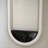 23.62"Black U-shaped Embedded Simulated lame Decorative Electric Fireplace-118373410