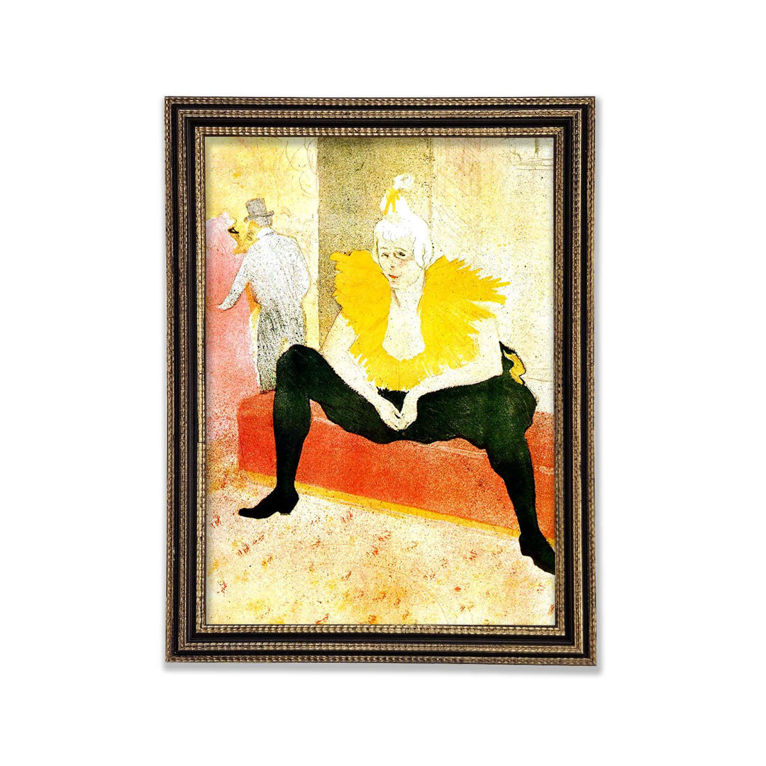 Toulouse Lautrec Sitzender Clown - Druck