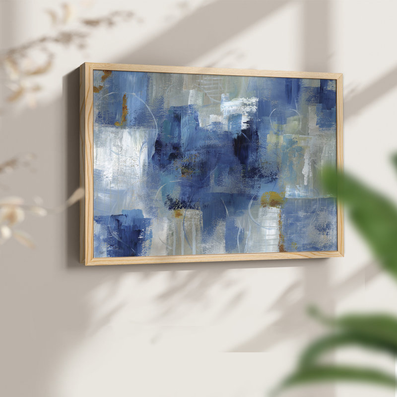 Bleu matin - reproduction encadrée, H 8 po x l 10 po, Naturel