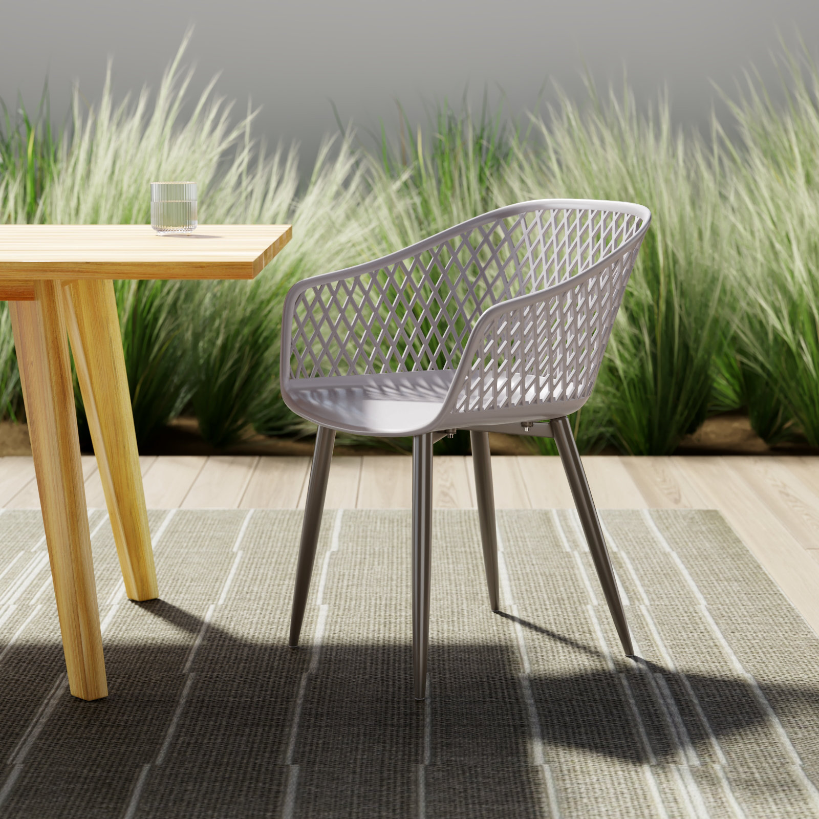 Newark Patio Armchair, Gray
