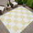 Machine Washable Indoor/Outdoor Chantille ACN2345 Geometric Rug-1970293700
