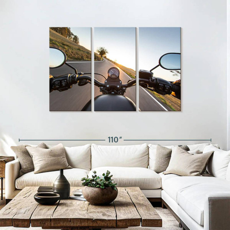 Mehar Motorcycle Ride, 48" H x 74" W