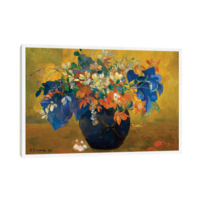 A Vase Of Flowers, 1896 by Paul Gauguin - Painting on Canvas