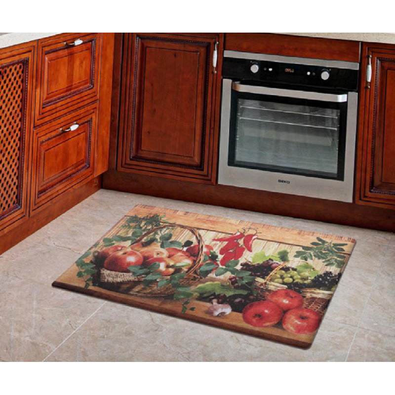 Tapis anti-fatigue pommes et raisins, Rectangle 1 pi 8 po x 3 pi 3 po