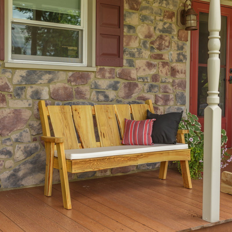 Banc de jardin en bois Lucille Timberland, Teinture naturelle