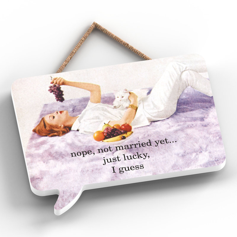 Pinup Lucky I Guess - Print on MDF