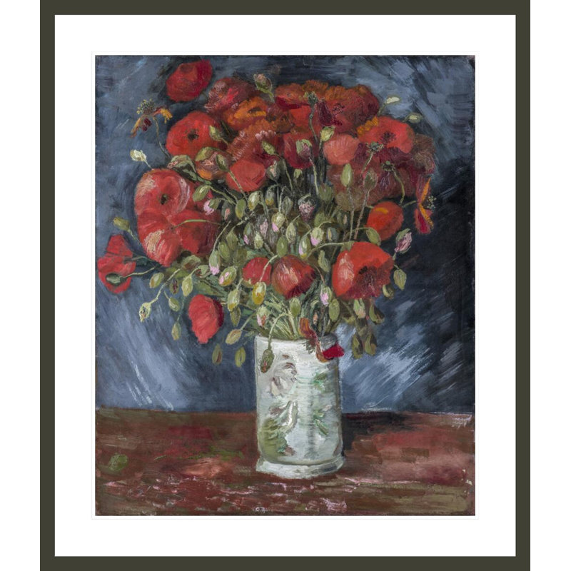 Vase avec coquelicots par Vincent van Gogh, H 39,04 po x l 33,5 po