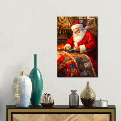 Santa's Hobby - reproduction d'art sur toile tendue