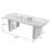Retro Tan Rectangular Solid Wood Dining Table-1455546428