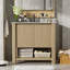 36" Modern Bathroom Vanity With Rectangle Ceramic Sink, Bathroom Cabinet With Large Storage Space And 45 Degrees Free-Handle Design Soft-Closing Doors, 1 Open Shelf At The Bottom-1469914012