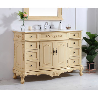 Lunette 48'' Single Bathroom Vanity with Top