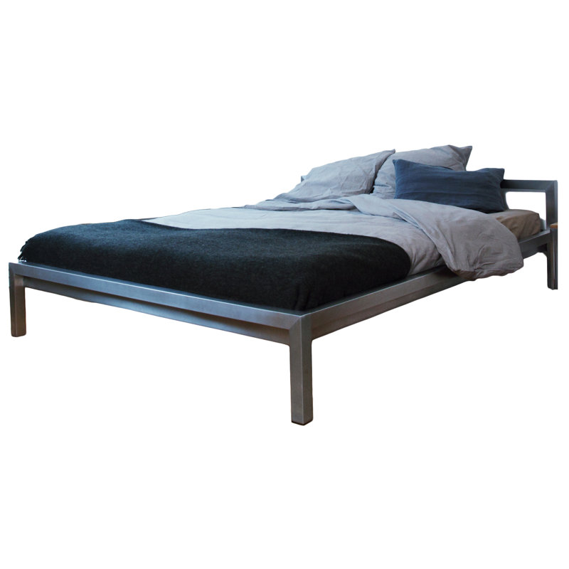 Seddon Bed, European Double (140 x 200 cm), Stainless Steel