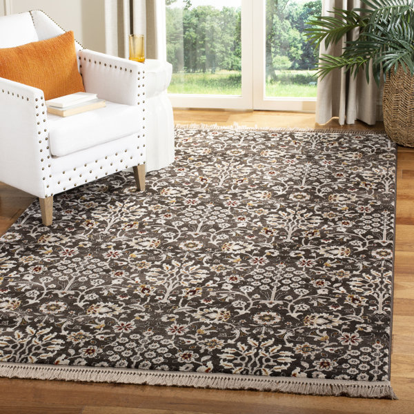 Bungalow Rose Zennia Performance Floral Rug & Reviews | Wayfair