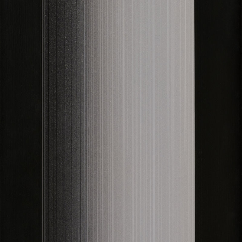 Metro Accordion Door, Black/Rain Glass
