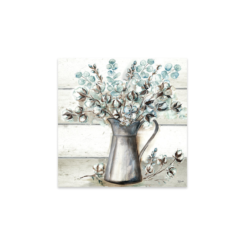 «Farmhouse Cotton Tin Pitcher on Plastique / Acrylique» par Tre Sorelle Studios Print
