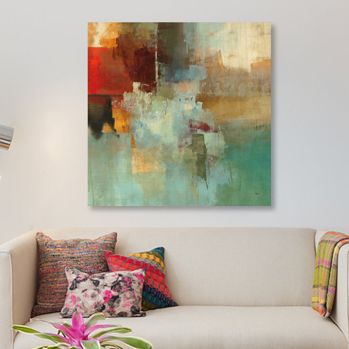 « big city i », impression sur toile, H 48 po x l 48 po x P 1,5 po, Toile tendue, Pas de tapis