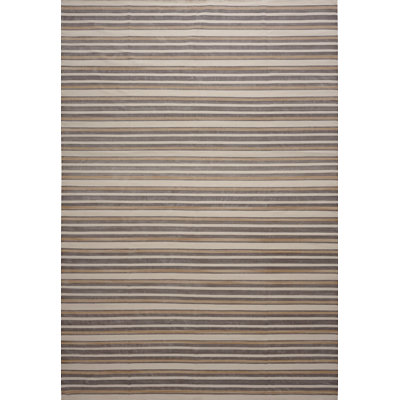 Striped Area Rug in Brown/Beige