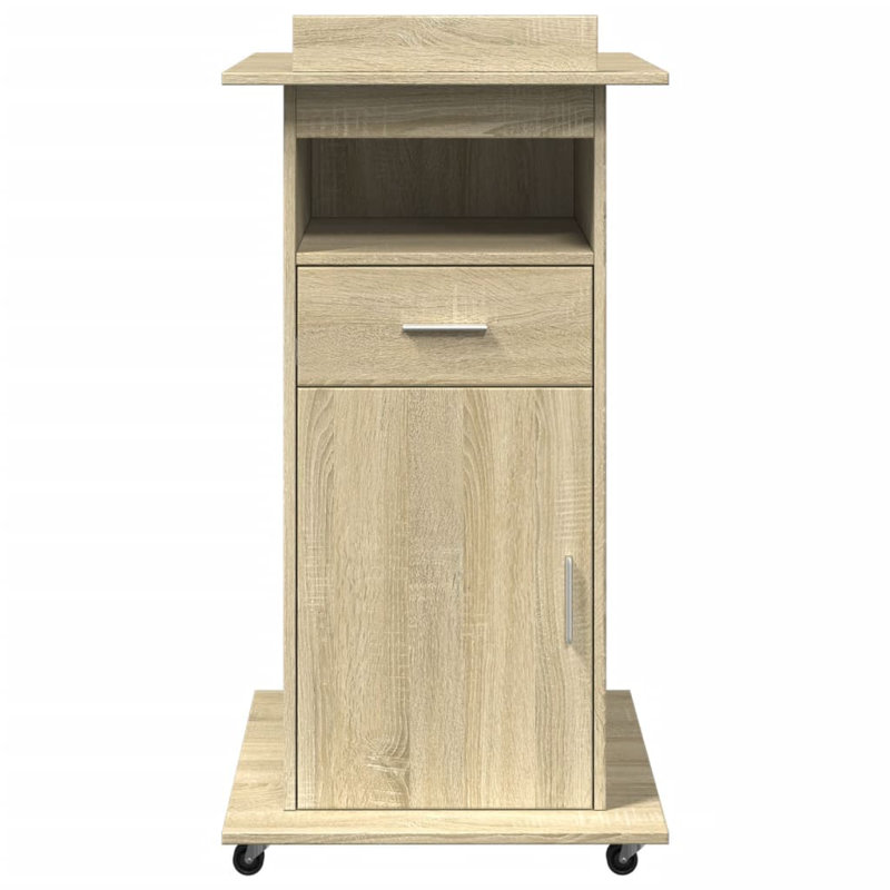 107cm Wood-based Material Lectern, Sonoma Oak