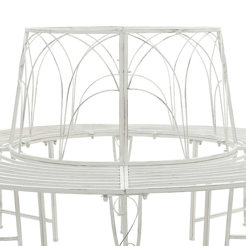 Outdoor Bench, Antique White