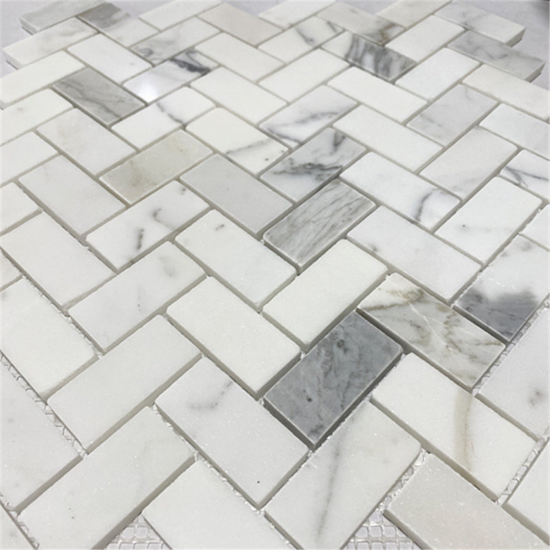 Carreau de mosaïque en marbre 12 po x 11 po
