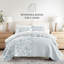 Ensemble de courtepointe réversible en microfibre Becky Cameron Dusk Blue-657816964