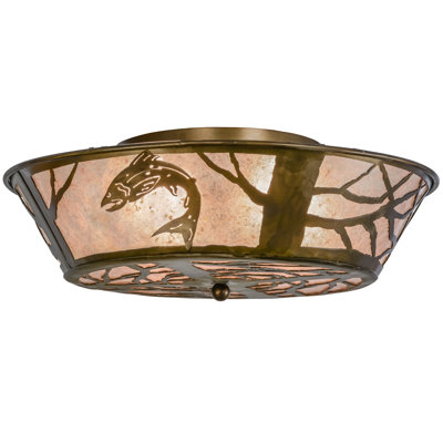 Plafonnier encastré 4 lumières à tambour unique 22 po
