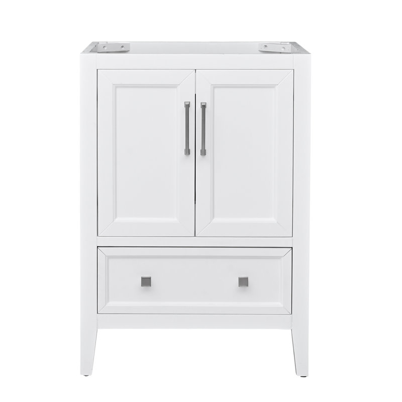 Everette 24'' W Single Bathroom Vanity Base, White