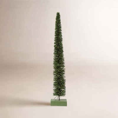 Lighted Rattan Tabletop Tree