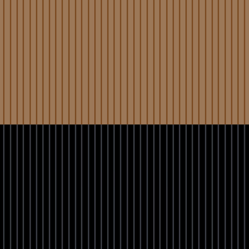 «Bresnick Color Block Lines XXXVI» par Color Poems, reproduction sur toile, H 12 po x l 12 po x P 0,75 po, Cadre simple noir
