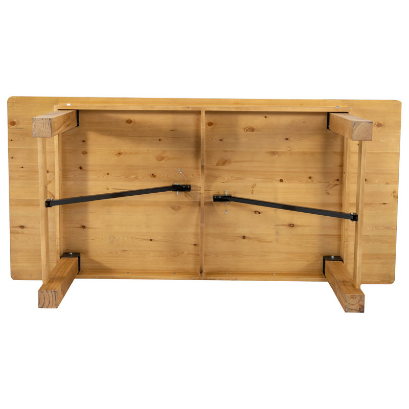 Table de salle à manger Dejon, Clair naturel, H 30 po x L 84 po x l 40 po