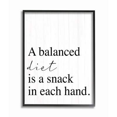 « Balanced Diet is snacking » par Daphne Polselli-impression d’art graphique