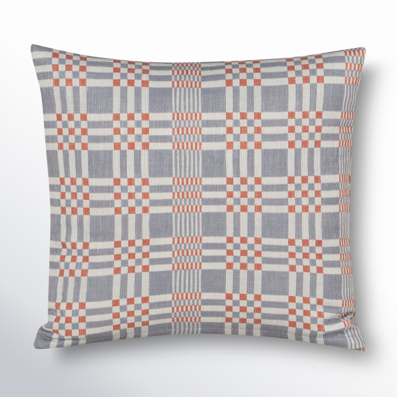 Modular Print Accent Pillow, Square 20", Blue, Polyester