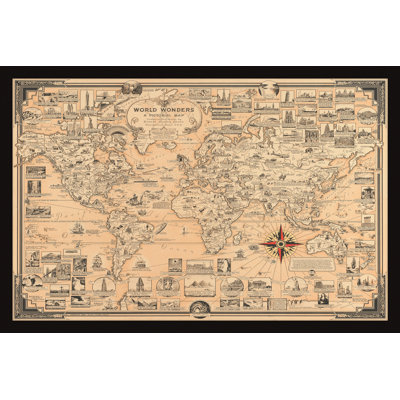 World Wonders - reproduction de cadre photo