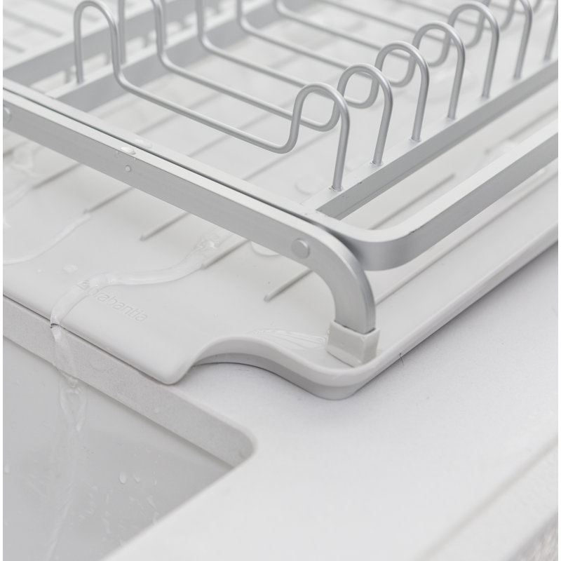 Brabantia Sinkside Large Aluminium Dish Drying Rack, Light Gray