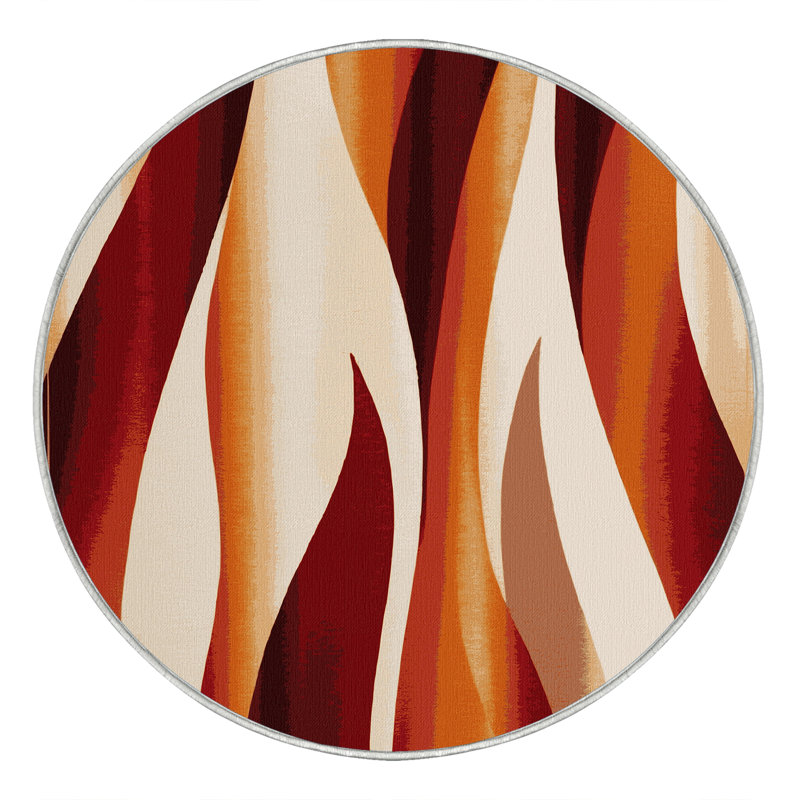 Auburn Edge Rug, Round 3'