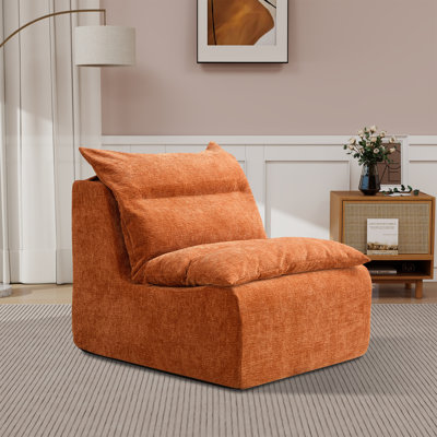 31.47" W Upholstered Accent Armless Chair