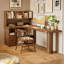 Bureaux en bois massif en L noyer clair-107556331-107556327