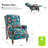 Ariany Floral Polyester Manual Reclining Chair with Nailhead Trim-1970640690