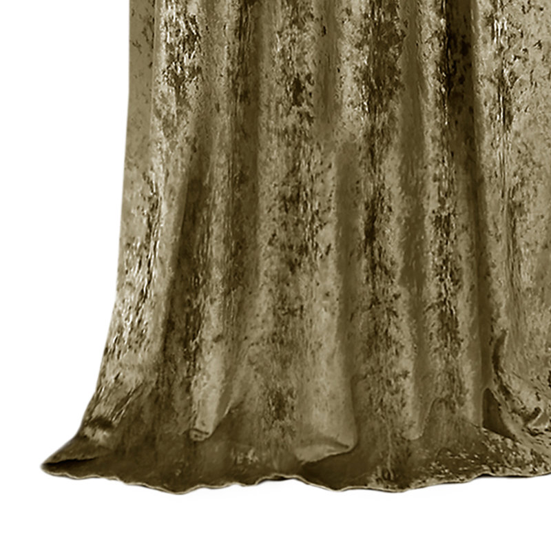 Vickers Semi Sheer Curtain Single Panel, Moss, 50" W x 84" L