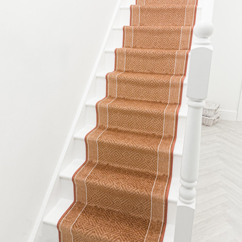 Stair Runner Geometric Machine Tufted Area Rug, Runner 80 x 600 cm