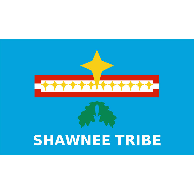 Native American Shawnee Tribe, H 11 po x l 18 po