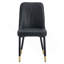 Ensemble de chaises de salle à manger élégantes et confortables avec pieds en métal et sièges en similicuir-120523877-120523897