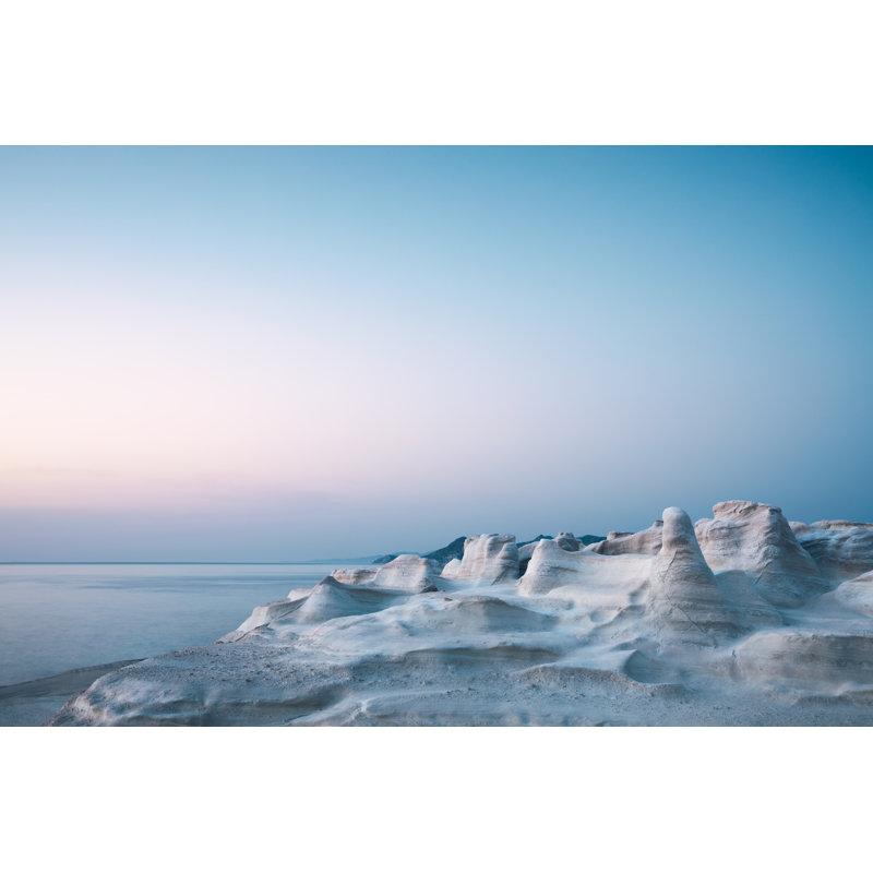 Sarakiniko Beach At Sunset - Wrapped Canvas Print, 61cm H x 91cm W