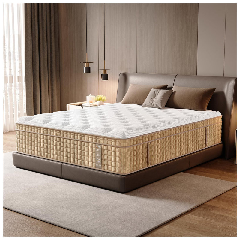 12 Inch Mattress Hybrid Innerspring Mattress With Gel Memory Foam Fiberglass-Free Medium Plush Certipur-US Certified 80 Inch